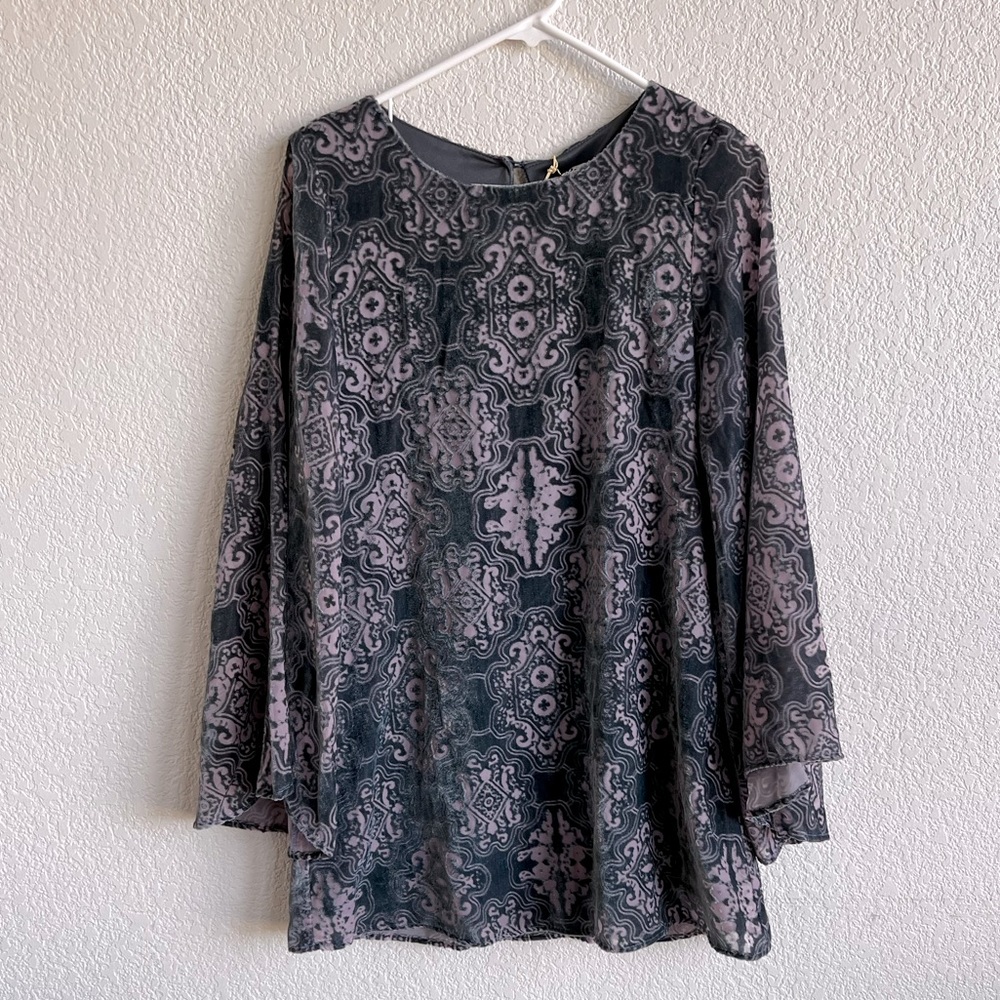 NWT Show Me Your Mumu Womens Boho Mini Velvet Dress Purple Frost Small